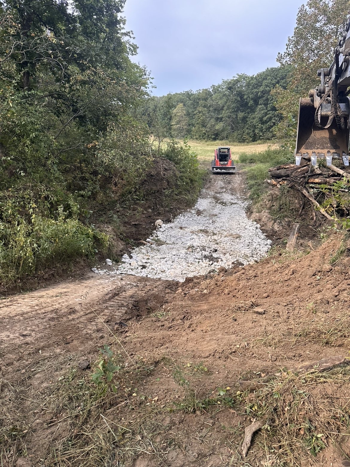 Ditch crossing installation northeast Missouri